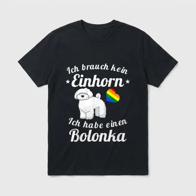Bolonka Zwetna T Lustiges T-Shirt – Klassisches T-Shirt in Schwarz
