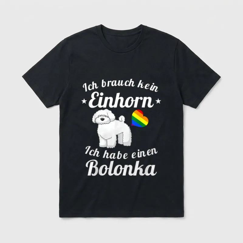 Bolonka Zwetna T Lustiges T-Shirt – Klassisches T-Shirt in Schwarz
