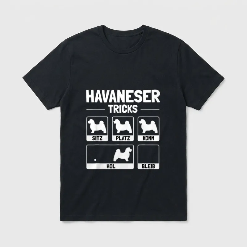 Lustiges Havaneser Hund Hundehalter T-Shirt – Klassisches T-Shirt in Schwarz