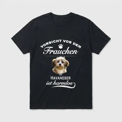 Havaneser Havaneser Hund Havaneser T-Shirt 0011 – Klassisches T-Shirt in Schwarz