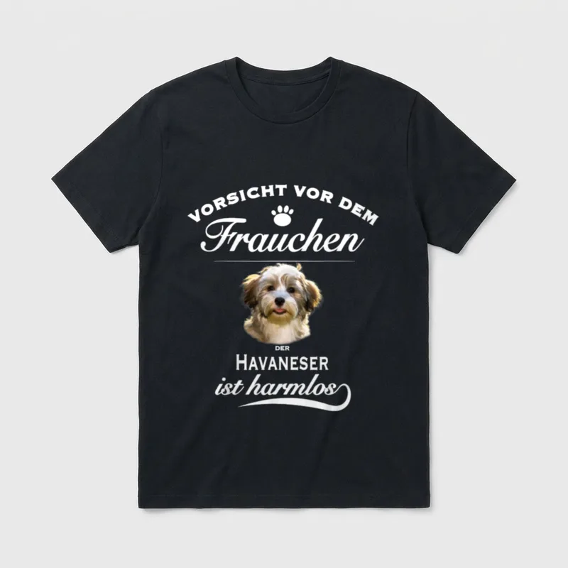 Havaneser Havaneser Hund Havaneser T-Shirt 0011 – Klassisches T-Shirt in Schwarz