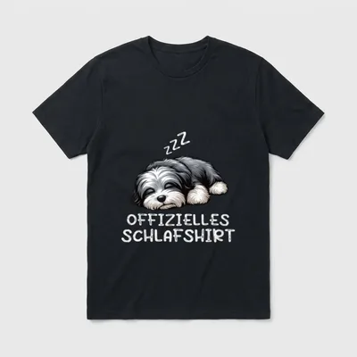 Offizielles Schlafshirt Havaneser Hund T-Shirt – Klassisches T-Shirt in Schwarz