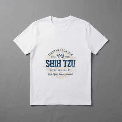 Retro Vintage Shih Tzu T-Shirt – Klassisches T-Shirt in Schwarz