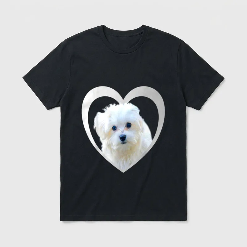 Malteser Malteser-Hund Malteser T-Shirt 0026 – Klassisches T-Shirt in Schwarz