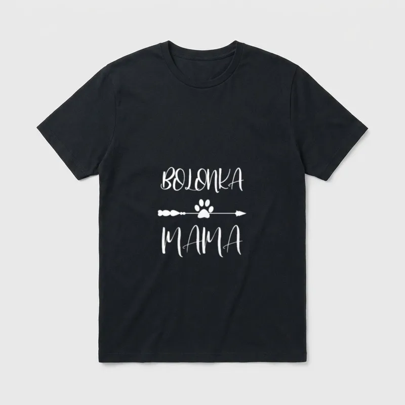 Bolonka Bolonka Zwetna Mama T-Shirt – Klassisches T-Shirt in Schwarz