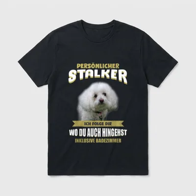 Bichon Frise Bichon Frise T-Shirt – Klassisches T-Shirt in Schwarz
