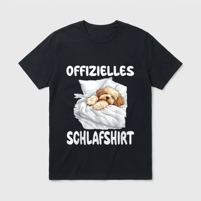 Havaneser Hund Offizielles Schlafshirt T-Shirt 0054 – Klassisches T-Shirt in Schwarz