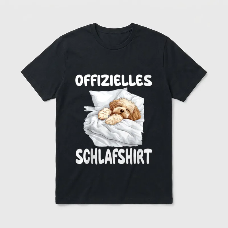 Havaneser Hund Offizielles Schlafshirt T-Shirt 0054 – Klassisches T-Shirt in Schwarz