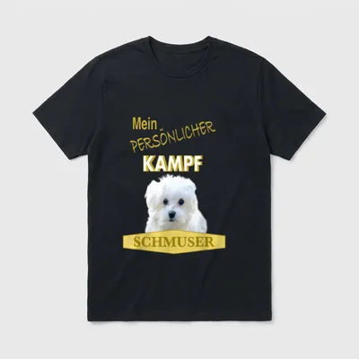 Malteser Malteser-Hund Malteser T-Shirt 0056 – Klassisches T-Shirt in Schwarz