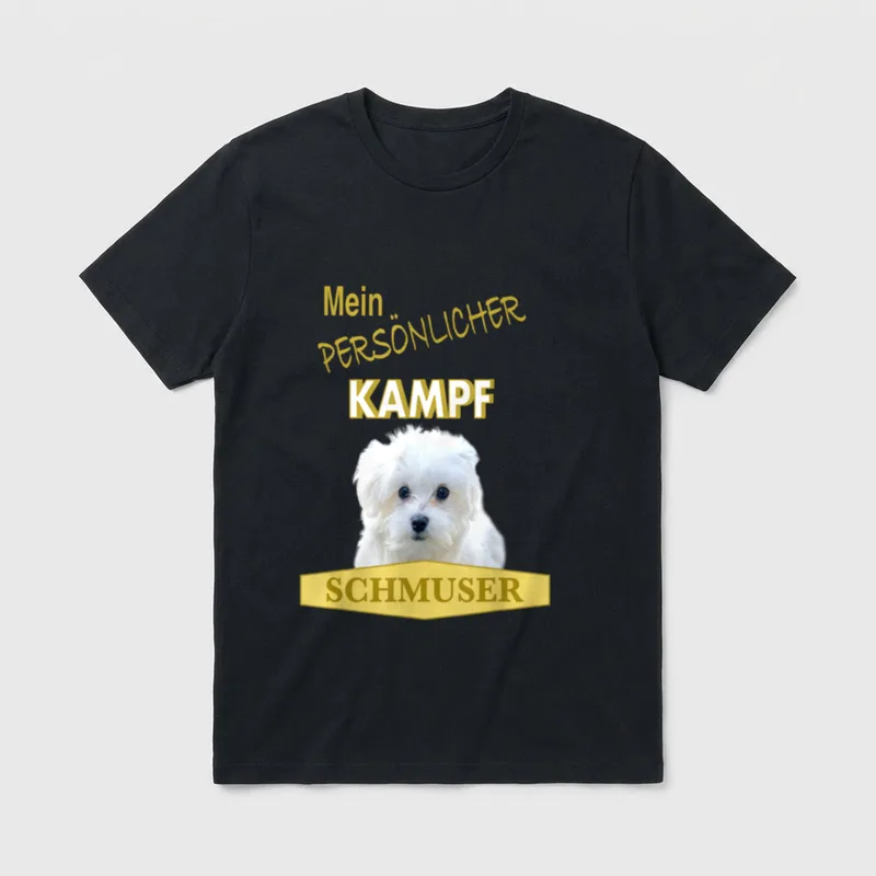 Malteser Malteser-Hund Malteser T-Shirt 0056 – Klassisches T-Shirt in Schwarz