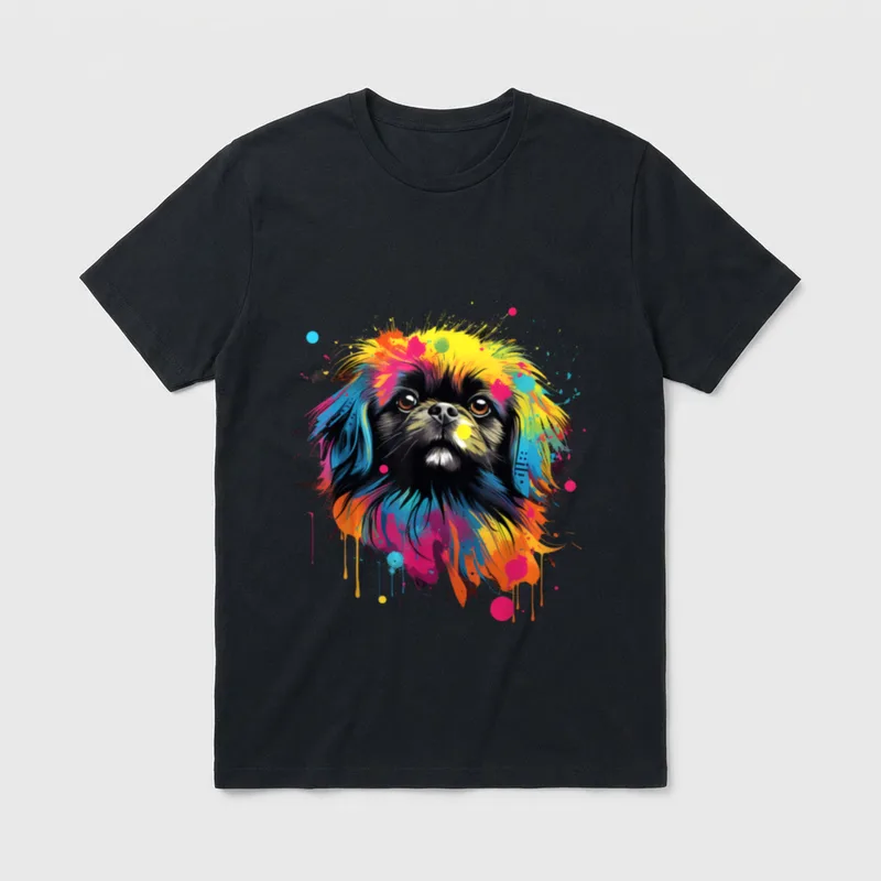 Netter Pekingese Hund T-Shirt – Klassisches T-Shirt in Schwarz