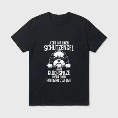 Schutzengel Bolonka Zwetna Hund T-Shirt – Klassisches T-Shirt in Schwarz