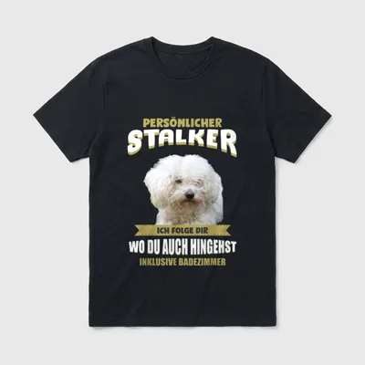 Bolonka Bolonka Zwetna Hund T-Shirt 0066 – Klassisches T-Shirt in Schwarz