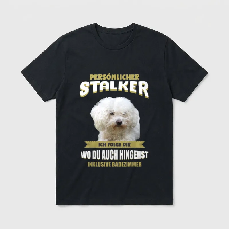 Bolonka Bolonka Zwetna Hund T-Shirt 0066 – Klassisches T-Shirt in Schwarz