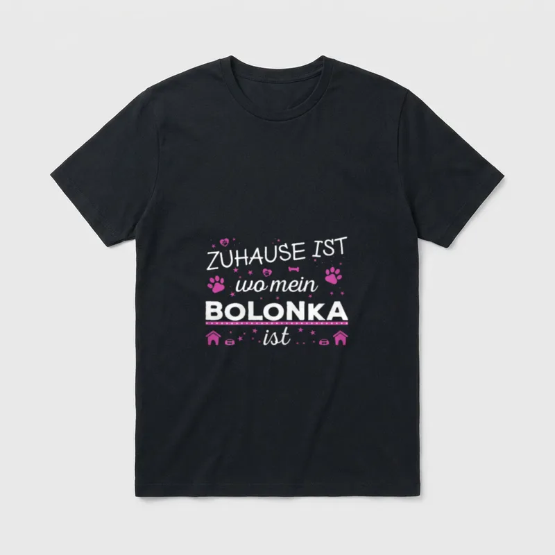 Bolonka Zwetna Frauchen Swetna T-Shirt – Klassisches T-Shirt in Schwarz