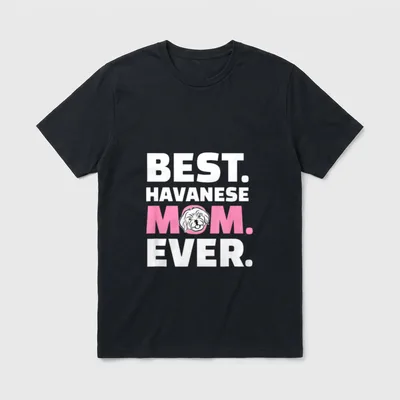 Havaneser Mama Havaneser, Malteser & Co. T-Shirt – Klassisches T-Shirt in Schwarz