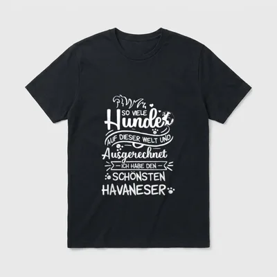 Havaneser Havaneser Mama Hundehalter T-Shirt – Klassisches T-Shirt in Schwarz