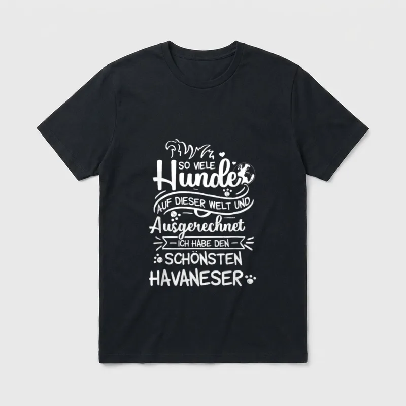 Havaneser Havaneser Mama Hundehalter T-Shirt – Klassisches T-Shirt in Schwarz