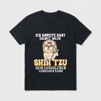 Shih Tzu Hund Shih Tzu Hunde Ich T-Shirt – Klassisches T-Shirt in Schwarz