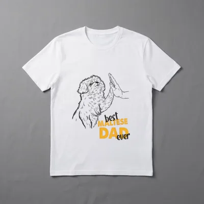 Malteser Dad Ever Malteser T-Shirt – Klassisches T-Shirt in Schwarz