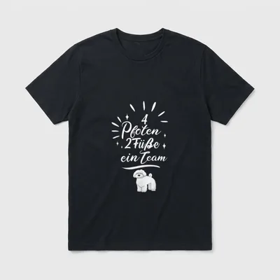 Bolonka Zwetna Welpe Kläffer T-Shirt 0095 – Klassisches T-Shirt in Schwarz