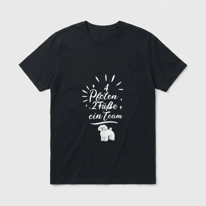 Bolonka Zwetna Welpe Kläffer T-Shirt 0095 – Klassisches T-Shirt in Schwarz