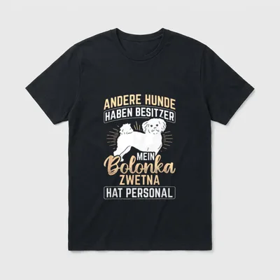 Mein Bolonka Hat Personal T-Shirt – Klassisches T-Shirt in Schwarz