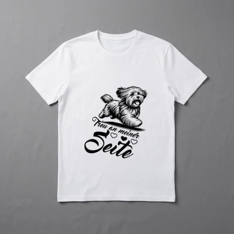 Havaneser Hund Havaneser Design T-Shirt 0116 – Klassisches T-Shirt in Schwarz