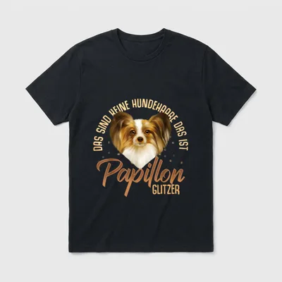 Papillon Hund Spruch Hunderasse T-Shirt – Klassisches T-Shirt in Schwarz
