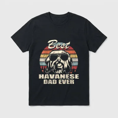Bester Havaneser Vater aller T-Shirt – Klassisches T-Shirt in Schwarz