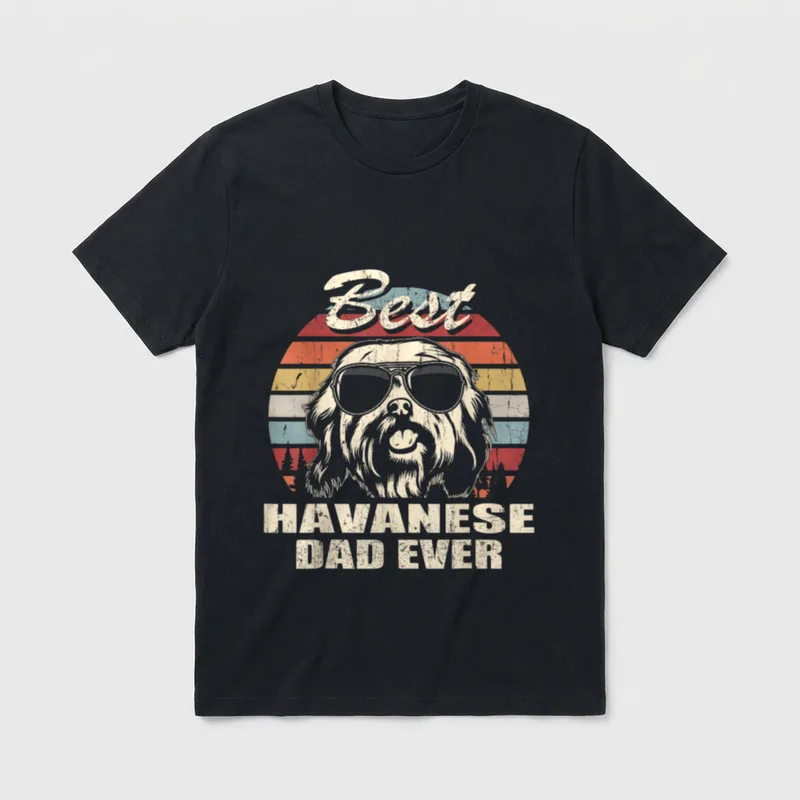 Bester Havaneser Vater aller T-Shirt – Klassisches T-Shirt in Schwarz