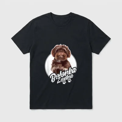Bolonka Zwetna Welpen Hund T-Shirt – Klassisches T-Shirt in Schwarz