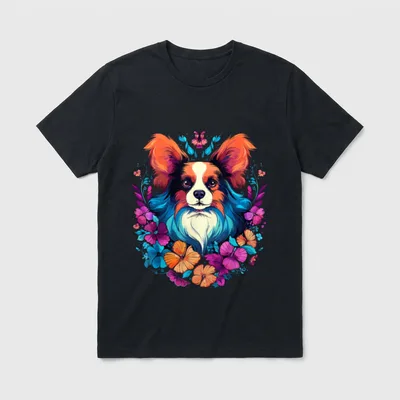 Papillon Hund Hunde Hundebesitzer T-Shirt – Klassisches T-Shirt in Schwarz