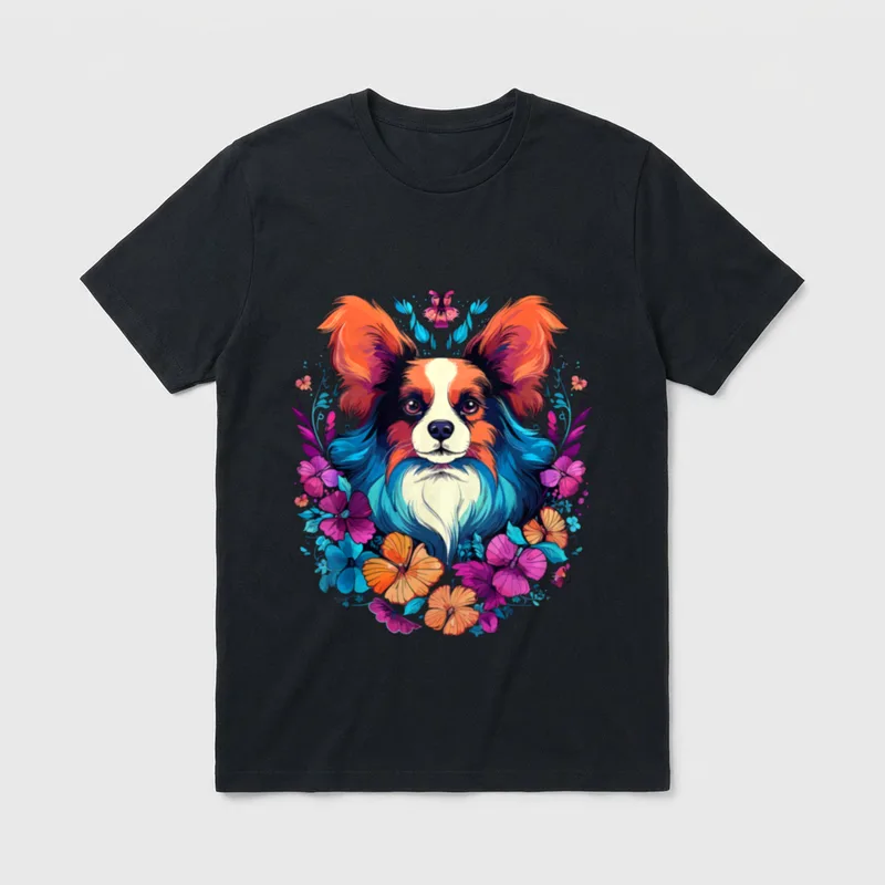 Papillon Hund Hunde Hundebesitzer T-Shirt – Klassisches T-Shirt in Schwarz