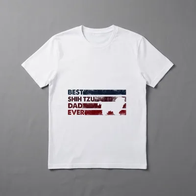 Best Dog Dad Ever Vater T-Shirt – Klassisches T-Shirt in Schwarz