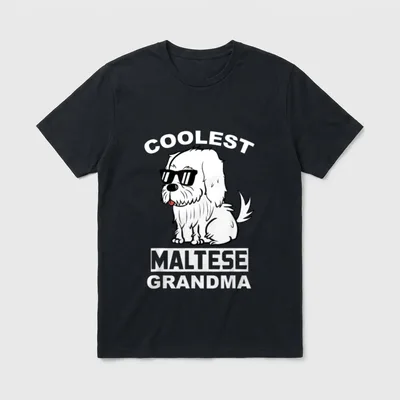 oma malteser hund T-Shirt – Klassisches T-Shirt in Schwarz