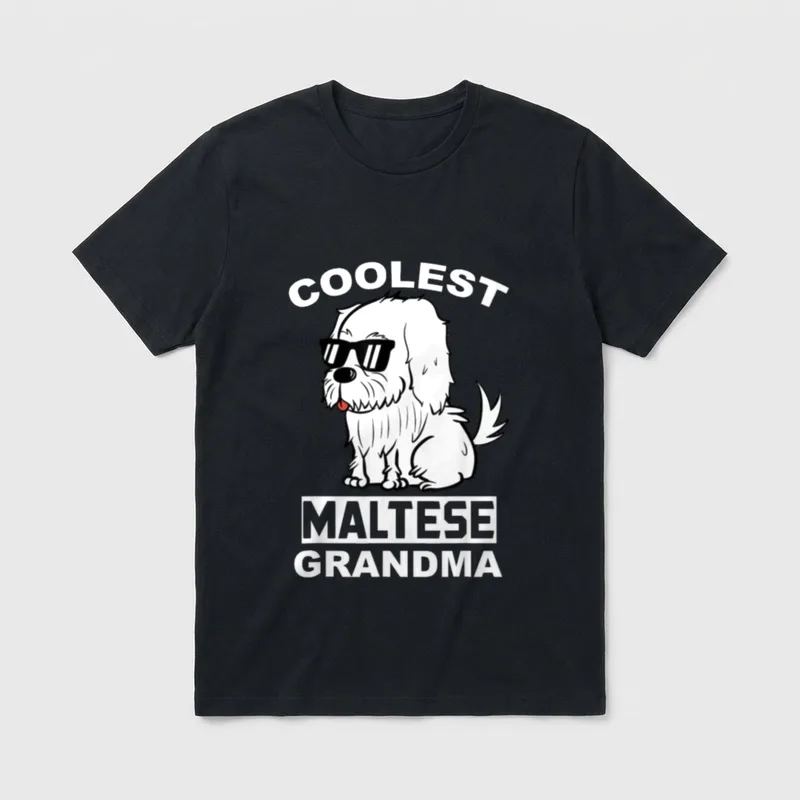 oma malteser hund T-Shirt – Klassisches T-Shirt in Schwarz