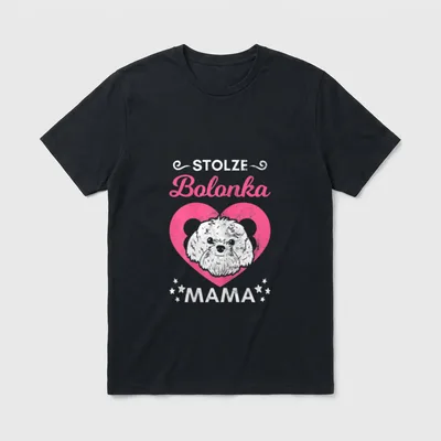 Stolze Bolonka Mama Haustier T-Shirt – Klassisches T-Shirt in Schwarz
