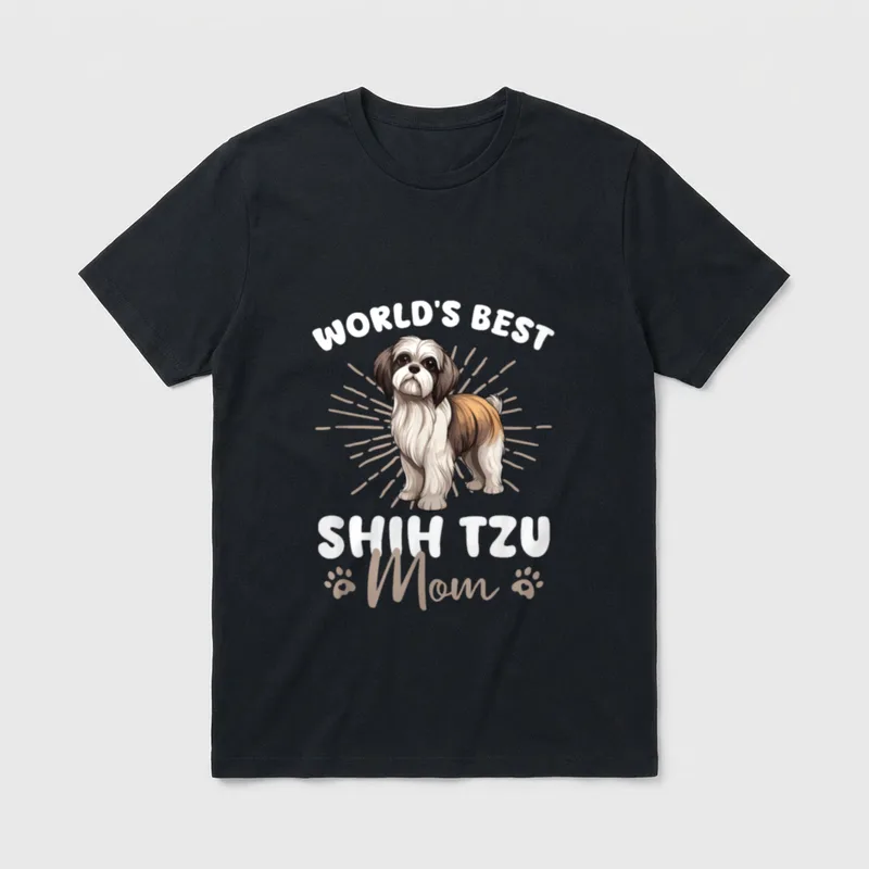 Shih Tzu Dog World's T-Shirt – Klassisches T-Shirt in Schwarz