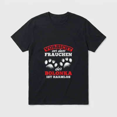 Vorsicht Vor Dem Frauchen Havaneser, Malteser & Co. T-Shirt – Klassisches T-Shirt in Schwarz