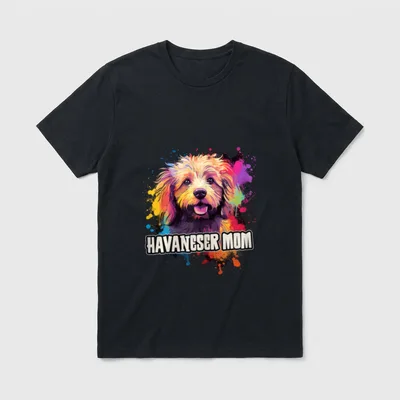 Havaneser Mom Hund Hunde Havaneser, Malteser & Co. T-Shirt – Klassisches T-Shirt in Schwarz