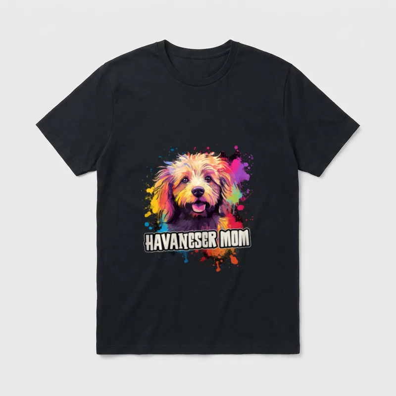 Havaneser Mom Hund Hunde Havaneser, Malteser & Co. T-Shirt – Klassisches T-Shirt in Schwarz
