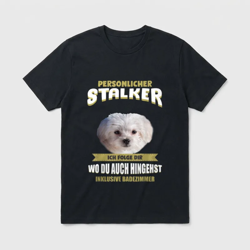 Malteser Malteser Hund T-Shirt 0177 – Klassisches T-Shirt in Schwarz
