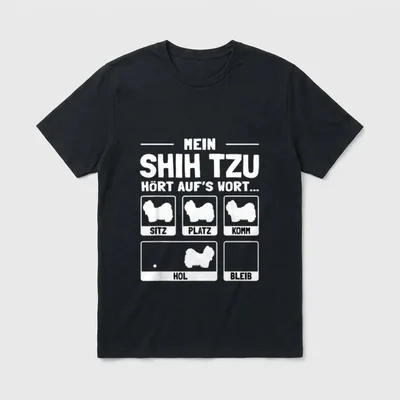 Shih Tzu Havaneser, Malteser & Co. T-Shirt – Klassisches T-Shirt in Schwarz
