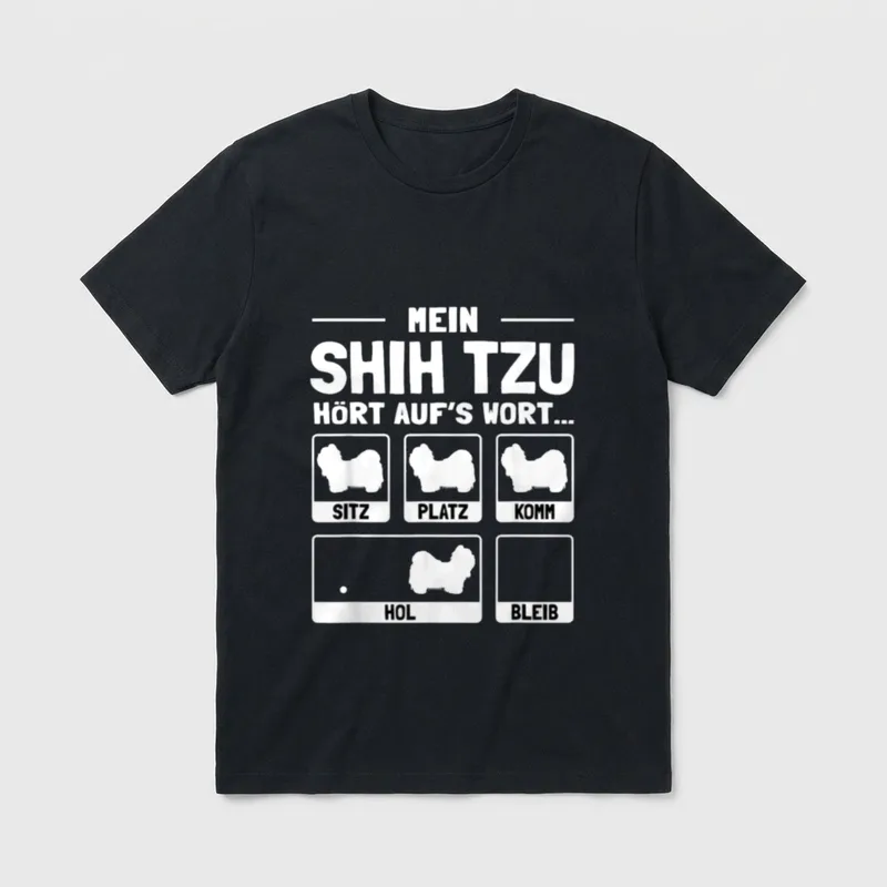 Shih Tzu Havaneser, Malteser & Co. T-Shirt – Klassisches T-Shirt in Schwarz