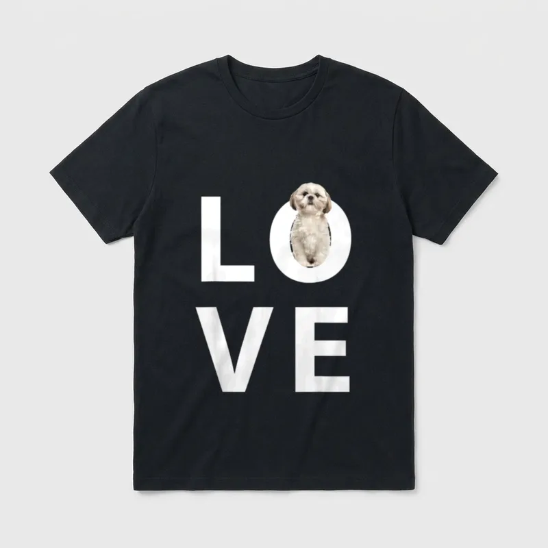 Shih Tzu T-Shirt 0194 – Klassisches T-Shirt in Schwarz