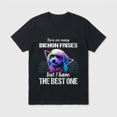 Bichon Frisé Hund Bichon T-Shirt – Klassisches T-Shirt in Schwarz
