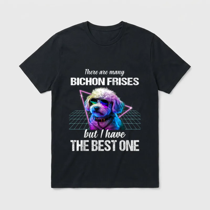 Bichon Frisé Hund Bichon T-Shirt – Klassisches T-Shirt in Schwarz