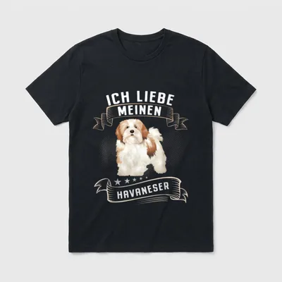 Havaneser Mutter Hunde Design T-Shirt – Klassisches T-Shirt in Schwarz