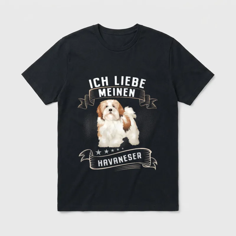 Havaneser Mutter Hunde Design T-Shirt – Klassisches T-Shirt in Schwarz